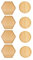 Lot de 8 Dessous de Verre en Bois de Bambou Naturel - sous Verre Ronds Ø 9.5-12cm pour Boissons, Bières, Tasses - Parfait pour Les Tasses à Café, Thé Mug, pour Maison, Décoration de Table