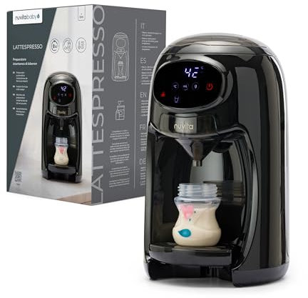 Nuvita 1180 Lattespresso - Preparatore Istantaneo di Latte in Polvere, Dosaggio, Riscaldamento e Miscelazione Precisi, 4 Temperature Selezionabili, Compatibile con la maggior parte dei Brand di Latte
