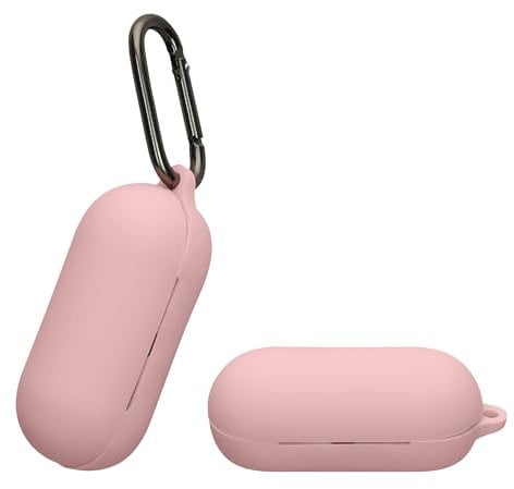 kwmobile Case Compatible with Sony WF-C700N Case - Silicone Cover Holder for Earbuds - Dusty Pink
