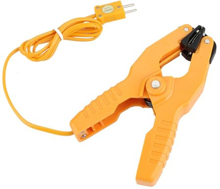 Pipe Clamp Temperature Lead for K Type Probe Thermocouple Sensor and Meter 1~3/8-40~200℃ Multimeter Sensor Jaw Clip Plumbing Clamp