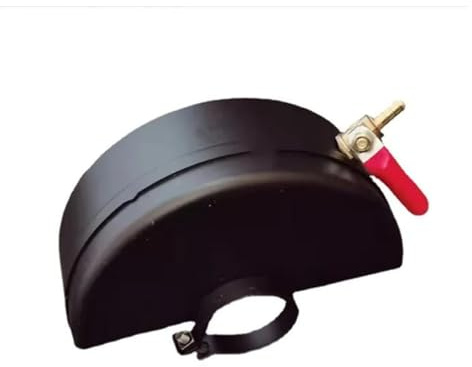 Winkelschleifer Absaugung, M10/14 Winkelschleifer-Adapter-Umrüstsatz, Flansch-Metall-Kontermuttern Schlitzen 125 150 Typ Nutmaschine Radschutzabdeckung(135x43mm m10)