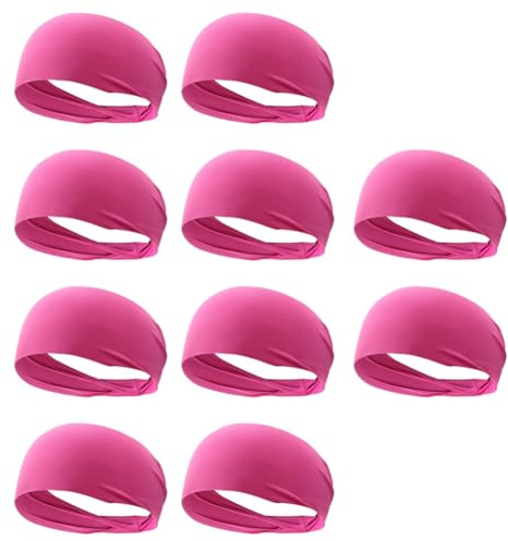 Duanthry Ultradünnes Schweißabsorbierendes Sport-Stirnband, Atmungsaktives Schweißabsorbierendes Elastisches Stirnband, Sport-Yoga-Stirnband Rosa