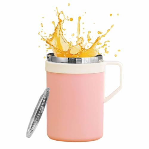 Générique Coffee Mugs – Waterproof Stainless Steel Coffee Mug for Drinks, Insulated Coffee Mug with Lid – For Home, Office, Kitchen, Gift for Men, Women, Birthday, Christmas