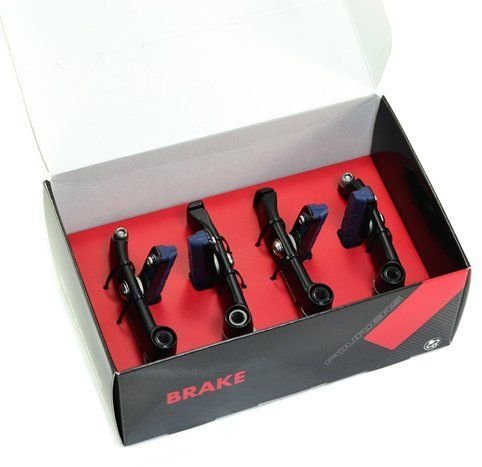 Fouriers BR-S005 Direct Mount Aero V-Brake Set (F+R) for Giant Propel,Black #DS1100