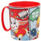 Theonoi wieder verwendbar - Kunststoffbecher Tasse 350 ml Avengers Becher aus Kunststoff BPA frei Mikrowelle geeignet Geschenk Jungen (Paw Patrol)