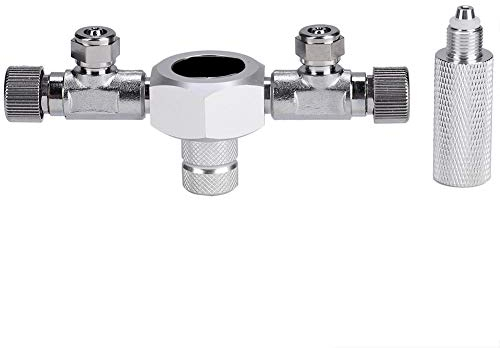 Fischtank, CO2-Teiler, aus Aluminiumlegierung, CO2-Splitter, für Aquarien, Ventilregler mit präziser Nadel, CO2-Magnetspender, mit 6 Stromsteckdosen (#1)