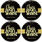Sumerk 48 Stück Cheers to 90 Sticker große Flaschenaufkleber zum 90. Geburtstag Karten Versiegelungen 5 cm Runde Happy Birthday Party Favors Sticker