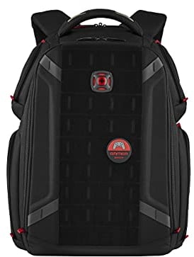WENGER Zaino Porta PC PlayerOne Gaming, Notebook 17”, Tablet 12”, Organizer, 29 l, Uomo Donna, Ufficio Università Scuola Viaggi, Nero, 611650
