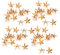 200 Piezas Remache de Estrella, Metal, Aleación de Zinc, Cuero, Remache de Estrella, Tachuelas de Estrella de Cinco Puntas, Remaches para Ropa, Picos para Bolsas(Oro)