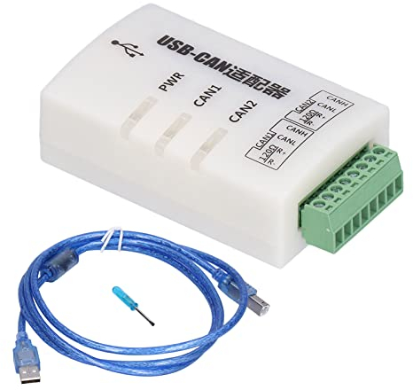 USB Canbus Adapter USB CAN Analyzer Dual Channel Automatischer CAN Bus Analyzer J1939 Intelligent Converter Debugger, 5K-1M USB to CAN Analyzer Adapter with USB Cable