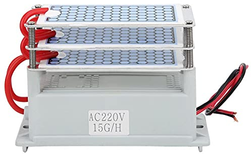 Ozon-Desinfektionsgerät, 15g Integrierter Ozongenerator Keramikplatten-Luftreiniger für Trockner Kühlschrank AC220V/AC110V Umgebungsluftkühlung(220V)