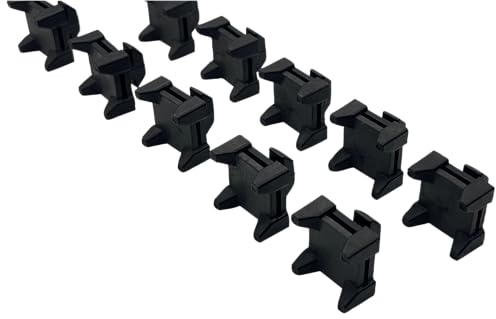 Trak Racer Kabelmanagement-Set. 10 selbstklebende Kabelclips und 10 wiederverwendbare Kabelbinder für eine saubere und sichere Kabelorganisation in Sim-Racing-Rigs und Gaming-Setups.