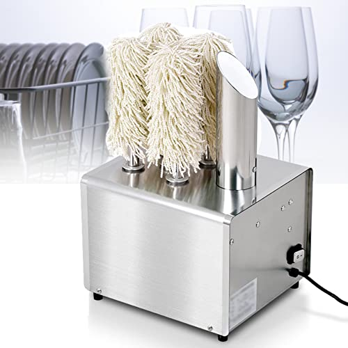 JINTAOMA Commercial Glass Polisher, Wine Glass Polisher,With 5 Heads/8 Heads Glass Washing Machine High Powered Heater & Microfiber Brushes - Safe & Hygienic for Restaurants,5heads