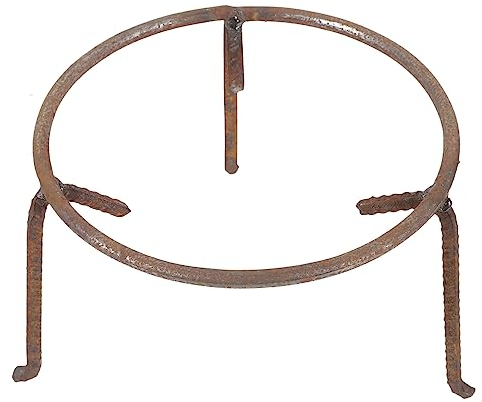 Pot Stand Open Fire Tripod Camping Tripod For Cooking Outdoor Fire Pit Cooking Stand Round Cast Iron Oven Stand Tripod Grill For Campfire Camping Backyards Patios Pot Holder