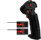 HOTRC DS-4A 2.4G RC Radio Transmitter Single Hand with 4CH Receiver for RC Car Boat Drone Airplane (DS-4A 2 Receiver)