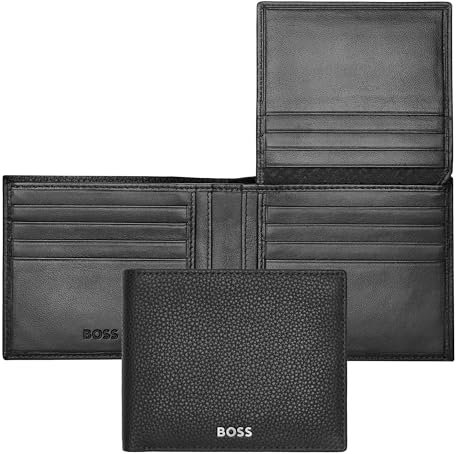 BOSS HUGO Classic Grained Card Case Black