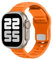 ELETTRONEO UC1 Armband für Apple Watch Band Ultra 2 49mm, Series 10 46mm, 9 8 7 45mm 41mm, SE 6 5 4 44mm 40mm, 3 2 1 42mm 38mm Damen Herren Sport Silikon Strap, Orange