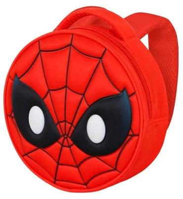 Marvel Spiderman Send-Emoji Rucksack, Rot, 22 x 22 cm, Kapazität 4 L