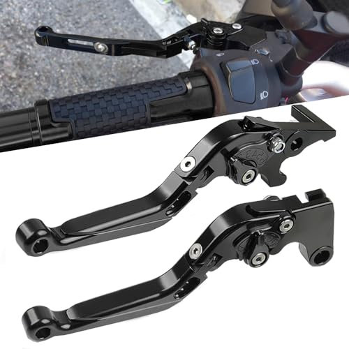 Z750 Moto CNC Leve Freno e Frizione Set Regolabile Leves per Kawasaki Z750 Z 750 2007 2008 2009 2010 2011 2012 2013-Nero