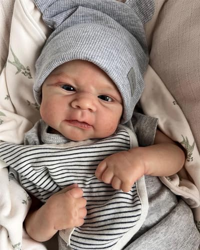 Zero pam Reborn Baby Lebensechte Babypuppen 42CM Echte Baby Junge Babypuppen Wie Echt Puppe Wie Echtes Baby Reborn Puppe Junge