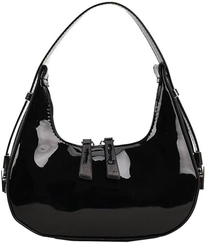 YingStar Bolso de Mano Pequeño de Piel para Mujer - Bandolera Media Luna Dumpling para Fiesta, Boda, Ceremonia - Cuero Cartera Verano