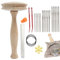 Generisch Stopfpilz mit Stretch-Halter, Stopfpilz-Kits Holzwerkzeug, Holz-Stopfpilz-Set mit Nähnadeln, Stickset zum Nähen von Fäden, Socken, Pullovern, Hosen, Mützen, Schals, ONFF4PO3M95ARGTR9U5H
