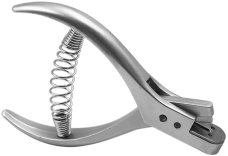 Sarini Stanzzange für Prüfabzeichen, 2 mm Musterkerbe, scharfer Locher für Papier, Nähzange aus Edelstahl für Designer und Schneider