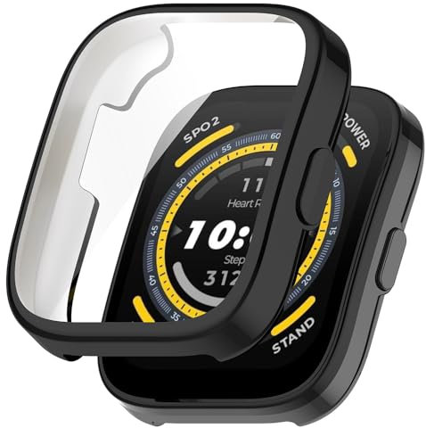 Funda para Amazfit Bip 5, Silicona TPU Case Protectora de Pantalla, Anti-arañazos, Anti-Polvo, Cover Carcasa para Amazfit Bip 5