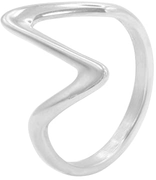 Heideman Ring Persi Damen Edelstahl geschwungen | Zeitloser Fingerring für Büro und festliche Anlässe, alltagstauglich - schönes Geschenk zum Jahrestag für Frauen