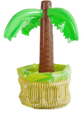 Aufblasbarer Eiskübel Kaktus/Palme Aufblasbare Getränkekühler Bierkühler Bier Pool Zubehör, Aufblasbarer Partykühler Strandparty Spielzeug Für Tropisches Bankett Hawaii Partydekoration
