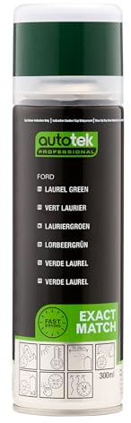 Autotek Professional Exact Match Car Spray Paint - Ford Laurel Green Aerosol Spray 300ml