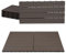 ISOISL 60er Set WPC Terrassenfliesen, 30x60cm Balkonfliesen Klickfliesen, WPC Fliesen für 10m², Bodenbelag mit Drainage und Klicksystem, Terrassendielen Wasserfest, für Balkon Terrasse, Kaffee