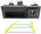 GREENAUTO 1080P Dynamischer Rückfahrkamera für Audi A4L A5 A3 Q3 Q5 RS6 VW Passat Tiguan Jetta Sharan Lavida Skoda, Arbeiten Sie NUR mit Monitor Radio Head Unit, die AHD 1080P Videosignal unterstützt