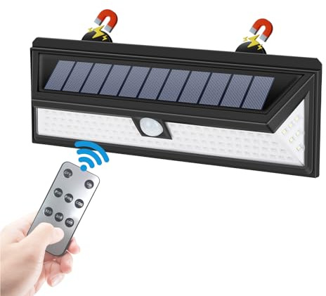 Hifor RV Magnetische Solarleuchten Außen mit Fernbedienung - 3 Beleuchtungsmodi Magnetisches Bewegungslicht Aussen Wasserdicht RV Solarleuchten für RV, Camper, Anhänger, Garage Außenbeleuchtung