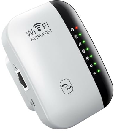 Holibanna Répéteur WiFi 300 Mbps Extension De Signal sans Fil Maison Transmission Améliorée Usage Intérieur Noir Et Blanc