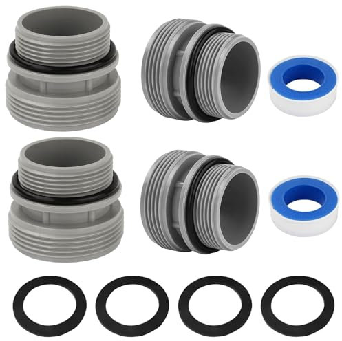 SI SEN 4560 Kit Adattatore Tubo da Piscina, Adattatore Tubo da Pompa da Piscina da 38 mm per Tubo da 40 mm a 1 1/2 per Pompe da Piscina Intex e Coleman