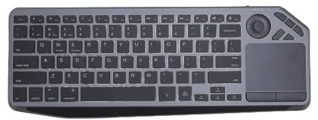 TV Tastatur, 7 Farb Hintergrundbeleuchtung 2.4g Bluetooth Dual Modus Bluetooth -Tastatur mit Touchpad, Drahtloser Touch Tastatur für Laptop, Tablet, Brillen, Smartphones
