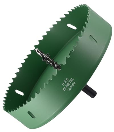 METALLIXITY 160mm Bi-Metall Lochsäge-Set 6-5/16 M42 Lochfräser Grün
