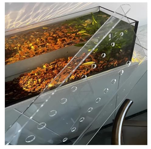 PEYNIR Aquarium Deckel Aquariumdeckel Acryl-Abdeckung, transparent, abnehmbar, temporäre, sprungsichere Abdeckung, katzensichere Terrariendeckel(L23.6xW11.8in/60x30cm)