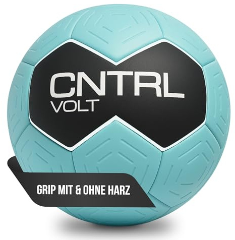 CHAIZ CNTRL Volt Balón de balonmano azul, sin resina y adecuado para resina, control y agarre definitivos del balón, para hombre y mujer (azul, 2)