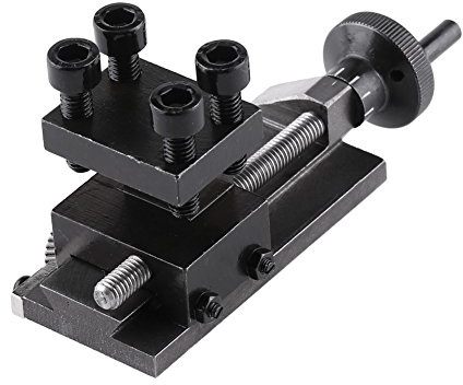 Hyuduo Drehwerkzeughalter für SIEG C0 Mini-Drehmaschine, Konstruktion aus Wolframstahl mit um 30 Grad Drehbarem Design, Präzisionszubehör für die Metallbearbeitung