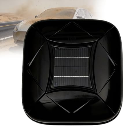 Gavscient Housse De Voiture Automatique Recharge Solaire Télécommandée Extérieure Portable Protection Soleil Pluie Vent Neige pour Berline SUV Monospace Black-YXL