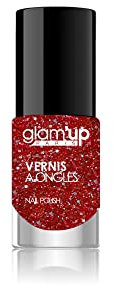 Glam'Up Paris - Vernis à Ongles - Ultra Brillance - Longue Tenue - Séchage Rapide - N°128 - Pailleté Rouge