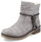 Rieker Damen Ankle Boots Y7463, Frauen Stiefeletten,flach,Stiefel,Bootee,Booties,halbstiefel,Kurzstiefel,uebergangsschuhe,grau (40),36 EU / 3.5 UK