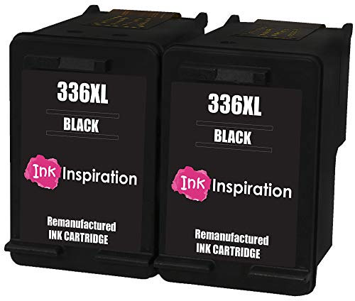Ink Inspiration® 2 Schwarz Premium Druckerpatronen Ersatz für HP 336 Photosmart 2570 2575 2710 8150 C3180 C4180 D5160 DeskJet 5440 6310 Officejet 6315 PSC 1510 | hohe Kapazität