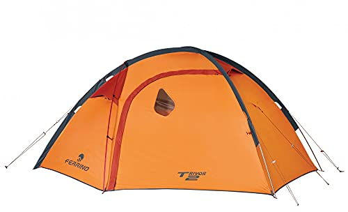 Ferrino Unisex – Erwachsene Trivor Zelt, Orange, 2 Personen