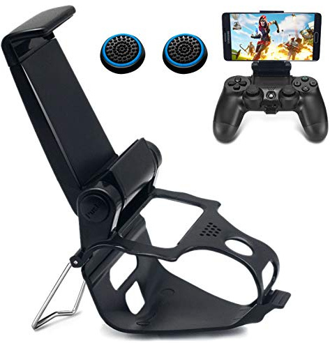 Soporte de clip para mando de PS4, BRHE Android/ios para teléfono móvil, soporte ajustable