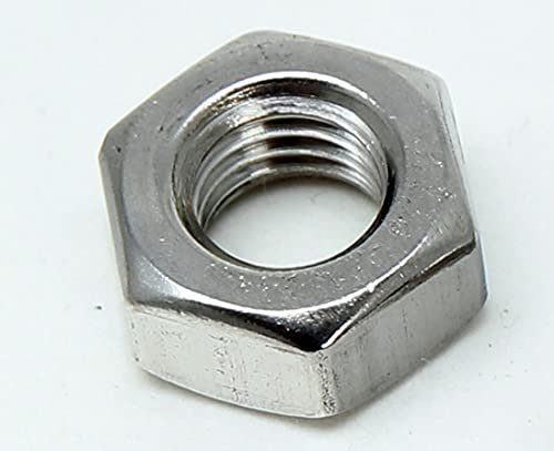 PD® Dadi M10 con filettatura sinistra (DIN 934/ISO 4032) | Dadi esagonali in acciaio inox A2 V2A di alta qualità | dado esagonale in acciaio inox per viti, bulloni filettati e barre filettate | 12