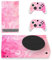playvital Psychedelic Pink Custom Vinyl Skins for Xbox Series S, Wrap Decal Cover Stickers for Xbox Series S Console Controller