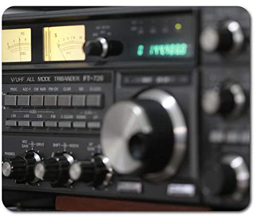 Rectangle Mouse Mat - Amateur Radio Station 23.5 x 19.6 cm (9.3 x 7.7 inches) for Computer & Laptop, Office, Non-slip Base #44076